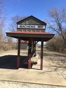 The Eastern most terminus, Machens MO.